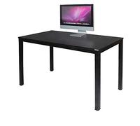 sogesfurniture Scrivanie 120x60cm Tavolo per Computer Ufficio Postazioni di Lavoro Scrivania PC Tavolo da Pranzo Moderno in Acciaio Legno, Nero AC3B-120-SF