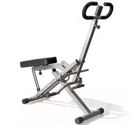 SogesGame Macchina per squat e vogatore 2 in 1 con fascia di resistenza, resistente squat assistita per palestra domestica, attrezzo pieghevole per esercizi per tutto il corpo