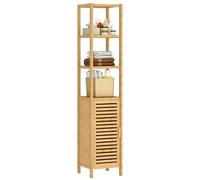SogesHome Armadi alti e medi Buffet Armadio laterale in bambù Console Armadio da bagno Armadio di stoccaggio Armadio per cucina Soggiorno Bagno