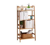 SogesHome Libreria 4 Piani 48 x 30 x 119 cm Fioriera per Piante Scala per mensole Espositore per scaffali da Cucina Scaffale per scaffali per casa e Giardino, KS-HSJ-02-SH
