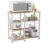 SogesHome Scaffale da Cucina Organizzatore per Cucina Supporto per Forno a Microonde per Cucina e Soggiorno, 90 x 40 x 83 cm