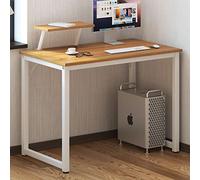 SogesHome Scrivania per computer piccolo tavolo da ufficio 100 cm scrivania con espositore per casa e ufficio