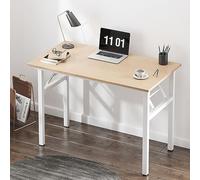SogesHome Scrivania Pieghevole da Computer e Ufficio - Tavolo da Conferenza e Scrittura per Uso Domestico (Quercia Rosa, 100 cm x 60 cm)