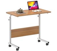 SogesHome Tavolo da Lavoro Mobile Scrivania per Computer di Supporto Regolabile in Altezza Tavolino per Divano-Letto Ospedale Infermeria Lettura Mangiare 80 x 40 cm,05#3-80OK-SH