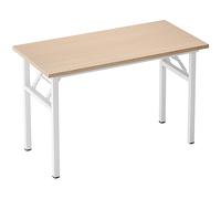 SogesHome Tavolo pieghevole Scrivania da computer 80 cm 100 cm 120 cm Scrivania da PC Scrivania Scrivania da ufficio per uso domestico Tavolo da scrittura conferenza (Quercia Rosa, 120 cm x 60 cm)