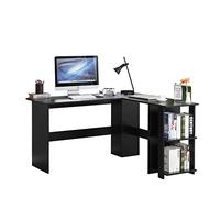 SogesPower, scrivania per computer e postazione di lavoro a forma di L, grande scrivania angolare, per PC, laptop, studio, gaming, postazione di lavoro per Home Office SP-XTD-SC01