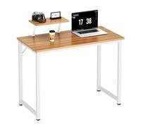SogesPower Scrivania per Computer, Scrivania da Ufficio, Scrivania da Lavoro, Tavolo da Conferenza per Casa e Ufficio, 100×50×75 cm, Rovere