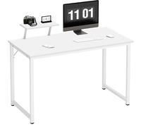 SogesPower Scrivania per Computer, Scrivania da Ufficio, Scrivania da Lavoro, Tavolo da Conferenza per Casa e Ufficio, 100×50×75 cm, Bianco