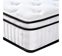 SogesSleep Materasso ibrido da 25,4 cm, matrimoniale, materasso a molle insacchettate, materasso doppio medio rigido per alleviare la pressione, supporto per bordi forti, senza CertiPUR-US e fibra di