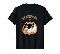 Soggiornare in Halloween Ghost Book Club Cozy Jack-O-Lantern Maglietta
