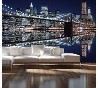 Soggiorno Foto Parati 320x230 CM Blu New York Cielo Teen Camera Gigante Arte