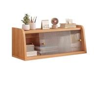 Soggiorno Libreria da tavolo trapezoidale con bordo artificiale, con espositore for organizer con porta scorrevole in plastica, for riporre libri sulla scrivania dell'ufficio domestico Moderna(L76xW17