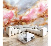 Soggiorno Murale Adesivi da Parete 250 x 175 cm, Elegante Raffinato Marmo Murales Carta da Parati in Tessuto non Tessuto, Albicocca Poster Design per Sala Giochi Corridoio Lounge Pareti