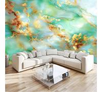 Soggiorno Murale Adesivi da Parete 350 x 256 cm, Astratto Vortice Marmo Murales Carta da Parati in Tessuto non Tessuto, Rosso Poster Design per Sala Giochi Corridoio Lounge Pareti