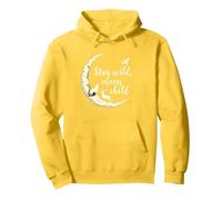 Soggiorno Wild Moon Bambino Mistico Cielo Notturno Felpa con Cappuccio, Unisex per Adulti, Limone, M