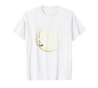 Soggiorno Wild Moon Bambino Mistico Cielo Notturno Maglietta, Uomo, Bianco, 5XL