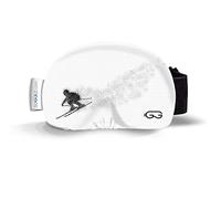 SOGGLE Copertura protettiva per occhiali da sci in microfibra (taglia unica), colore: nero-bianco racer