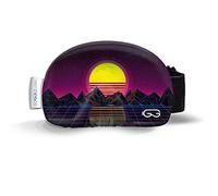 SOGGLE Copertura protettiva per occhiali da sci in microfibra (taglia unica), colore: structure digital moon violet