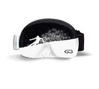 SOGGLE Custodia protettiva per occhiali da sci in microfibra, taglia unica, colore: nero/bianco 01