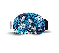Soggle - protezione per maschera da sci, in microfibra, taglia unica, Fiocchi di neve 03 blu