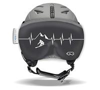 SOGGLE Protezione per visiera per caschi da sci (casco da sci), colore: Visor 03 Heartbeat Skier