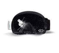 SOGGLE Rivestimento protettivo per maschera da sci in microfibra (taglia unica), colore: nero-bianco 02 freestyler