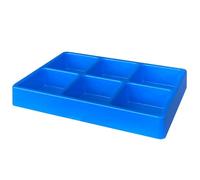 Sogi ARR-VAS-6S Termoformato Separatore Porta Minuteria Azzurro 6 Scomparti per Cassetti - Compatibile con Arredo Officina ARR-OFF