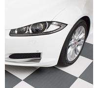 SOGI PAV-02-BI Kit piastrelle in PVC per pavimento officina, garage - 50x50 cm - 1 mq - 10 mq - 50 mq - 100 mq - colore bianco (1 mq = 4 piastrelle)