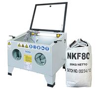 SOGI S-56 Sabbiatrice da banco con abrasivo corindone GRA-36 o GRA-80 oppure microsfere di vetro (S-56 + Corindone GRA-80)