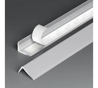 Soglia di Dislivello Pavimento Alluminio, Strisce di Sogliastrisce di Transizione per Pavimenti, Pavimento Bordo Autoadesivo per Porte Laminate (Silver W3cm)