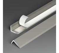 Soglia di Dislivello Pavimento Alluminio, Strisce di Sogliastrisce di Transizione per Pavimenti, Pavimento Bordo Autoadesivo per Porte Laminate (Champagne W3cm)