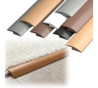 Soglia di Dislivello Pavimento, Profilo di Transizione PVC Autoadesivo, Rampa per Dislivelli Inferiori a 10 mm, Striscia di Giunzione per Moquette e Piastrelle(Dark Brown,7mm x 2m/6.56ft)