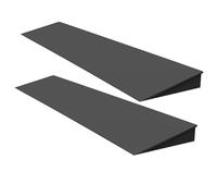 Soglia di Dislivello Pavimento, Rampa per Disabili Antiscivolo, Capacità di Carico di 400 KG, Rampe per Abitazioni, Ingressi, Capannoni, Marciapiedi e Scale(Black,100*18*3.5cm/39*7*1.4in)