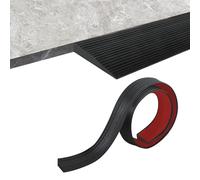 Soglia di Dislivello Pavimento, Rampa per Soglie in Gomma, Rampa per Robot Aspirapolvere, Portata 800 kg, Rampe Autoadesiva per Sedia a Rotelle, Passeggini, Deambulatori o Scooter (Nero, 90x8x2,5cm)