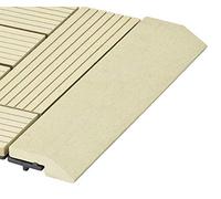 Soglia di striscia G21 Cumaru per WPC piastrelle di 30 x 7,5 cm dritto, di transizione, guide, Accessori, WPC terrazze e pavimenti, Giardino
