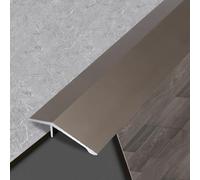 Soglia Di Transiziin Alluminio per Pavimenti, Riduttore Di Soglia per Porte Interne per Sedia a Rotelle, Strisce Di Copertura per Pavimenti/Brown