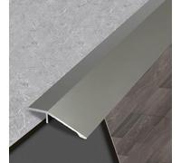 Soglia Di Transiziin Alluminio per Pavimenti, Riduttore Di Soglia per Porte Interne per Sedia a Rotelle, Strisce Di Copertura per Pavimenti/Grey