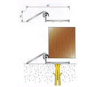 Soglia ISOLAIR bronzo 99 cm + guarnizione porta d'ingresso speciale ristrutturazione BILCOCQ - ISOLAIR-BZ