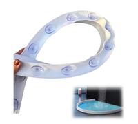 Soglia per Doccia con Ventosa Soglia per Doccia in Materiale Siliconico Barriera per Doccia con Diga d'Acqua Bagnati Rimovibile Soglia Doccia a Ventosa Barriera per Diga d'Acqua