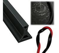 Soglia per Doccia Soglia per Doccia in Materiale Siliconico Barriera per Doccia, Arresto Doccia per La Separazione Bagnato/asciutto, paraspruzzi in silicone per bagni, cucine(Francia,200cm/78.74in)