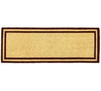 SOGLIA Zerbino Cocco Naturale 40x120cm Cornice, Fondo Gomma, Brown