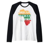 Sogna Come Martin Believe Thurgood Ispirare Obama Maglia con Maniche Raglan