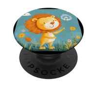 Sogna in grande come un leone con questo tocco di dente di leone PopSockets PopGrip Adesivo