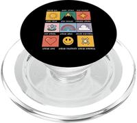 Sogna in grande Lavora con costanza Diffondi il benessere Te PopSockets PopGrip per MagSafe