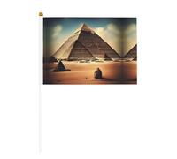 Sognando le piramidi di Cheope Bandiere palmari - 14 x 20,8 cm, confezione da 10. Adatto per feste, celebrazioni e tutti i tipi di eventi.
