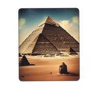 Sognando le piramidi di Khufumouse Pad, tappetino per mouse per computer con base in gomma antiscivolo per ufficio, giochi, apprendimento, 17,8 x 21,8 cm.