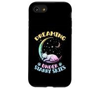 Sognando sotto i cieli stellati Il gatto dorme sulla luna Custodia per iPhone SE (2020) / 7/8