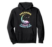 Sognando sotto i cieli stellati Il Gatto Dorme sulla Luna Felpa con Cappuccio