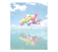 Sognante, giocosa arte murale del cielo a palloncino per l'arredamento...