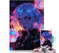 Sognatore del futuro al neon puzzle 1000 pezzi per adulti Aiuta il cervello ad allenare i giocattoli che creano dipendenza per coltivare la pazienza gioco di sfida unico 38x26cm